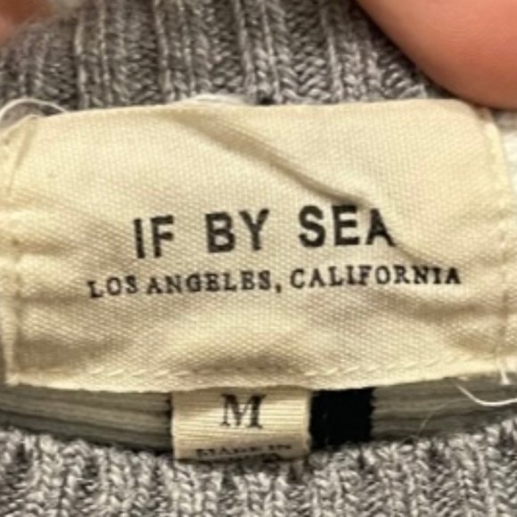 IF BY SEA Grey Sweater Open Back - Picture 4 of 6